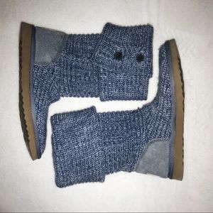 Blue Ugg Knit Boots